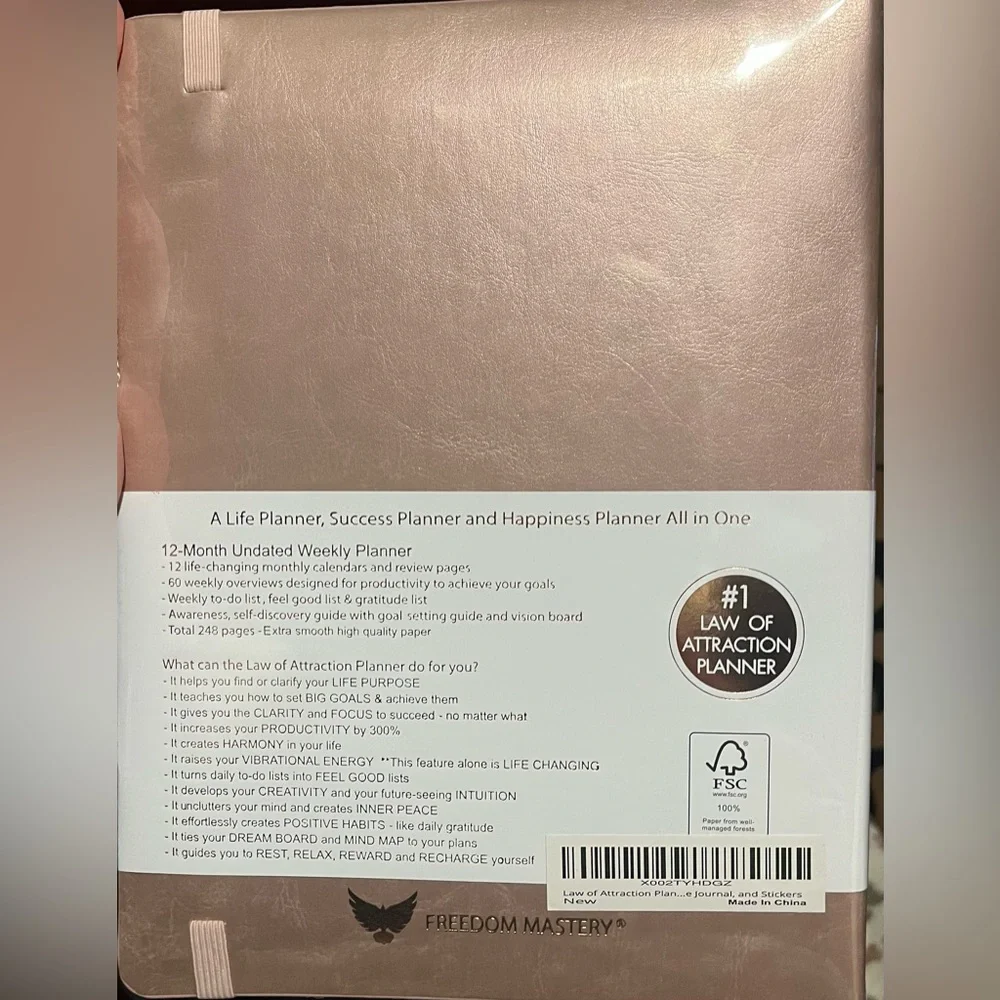 Law of Attraction Planner - Undated Monthly Planner, New